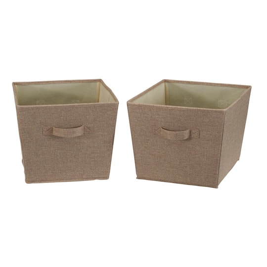 Household Essentials Tapered Fabric Storage Bins